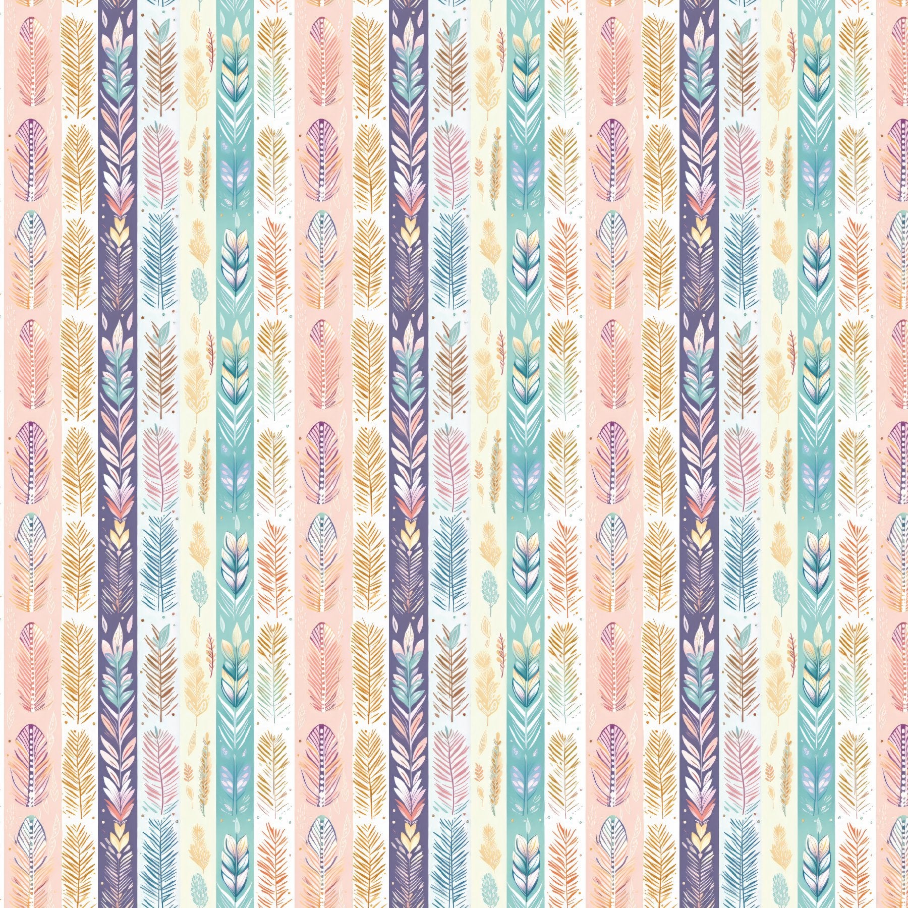 Pastel Boho Stripes Pattern Acrylic Sheets - CMB Pattern Acrylic